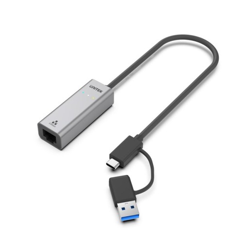 UNITEK ADAPTER USB-A/USB-C - RJ-45 2.5 GBIT, U1313C - 2279758