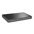 TP-Link TL-SG3452XP łącza sieciowe Zarządzany L2+ Gigabit Ethernet (10/100/1000) Obsługa PoE 1U Czarny - 2471289