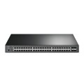 TP-Link TL-SG3452XP łącza sieciowe Zarządzany L2+ Gigabit Ethernet (10/100/1000) Obsługa PoE 1U Czarny - 1042904