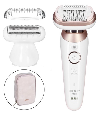 Braun Silk-épil 9 Flex 9-030 3D 40 pęset(y) Różowy, Biały - 2451065