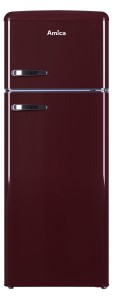 Lodówka Amica RETRO KGC15631R (550mm x 1440mm x 615 mm; 164 l; Klasa A++; kolor bordowy)