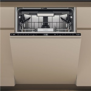 Zmywarka Whirlpool W7I HF60 TU do zabudowy 59.8 cm, 15 kompletów, 8 programów, klasa energetyczna A, czarna
