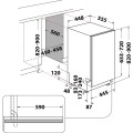 Whirlpool WSIP 4O33 PFE W pełni wbudowany 10 komplet. - 2426626