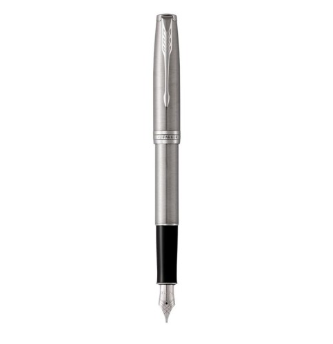 Pióro wieczne Parker Sonnet Medium Nib Stainless Steel Palladium Finish Trim Gift Boxed - 2365279