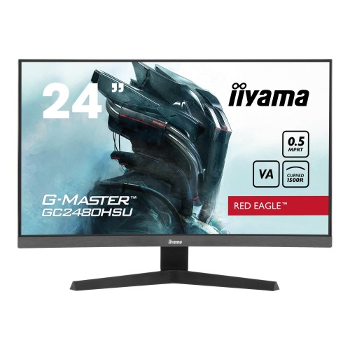 Monitor iiyama 23,6" G-Master GC2480HSU-B1 Red Eagle VA FHD 180Hz 2xHDMI DP HUB głośniki - 2396814