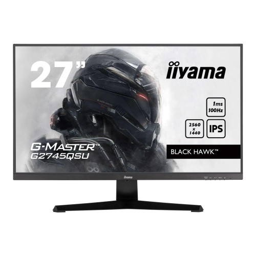 Monitor iiyama 27" G-MASTER G2745QSU-B2 BLACK HAWK IPS QHD 100Hz HDMI DP HUB głośniki - 2396830