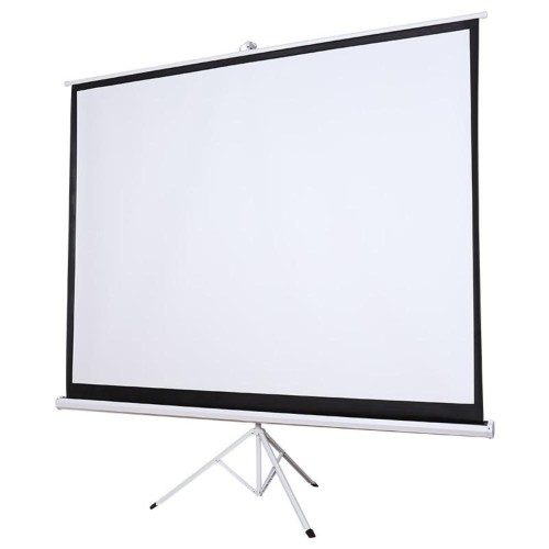 Ekran projekcyjny Silelis ET-1 100" (180x180 cm, 1:1), zwijany automatycznie, trójnożny statyw/stojak - 2465354