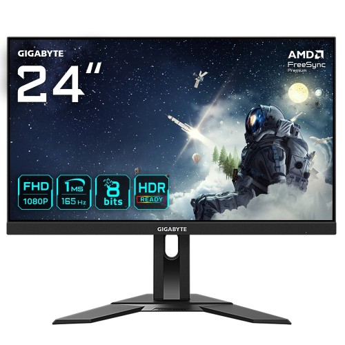 GIGABYTE G24F 2 monitor komputerowy 60,5 cm (23.8") 1920 x 1080 px Full HD LCD Czarny - 2430013