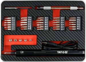 Wkrętak zasilany/zakrętarka udarowa Yato YT-27930 Czarny