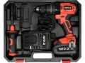 YT. Wkrętarka udarowa 18V LI-ION 1x3,0Ah 75Nm silnik bezszczotkowy - 2430920