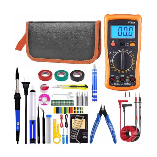Zestaw lutowniczy duży etui E6180 - 2461975