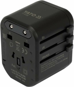 Yato YT-81300 ładowarka do urządzeń przenośnych Uniwersalne Czarny Prąd przemienny Szybkie ładowanie Wewnętrzna