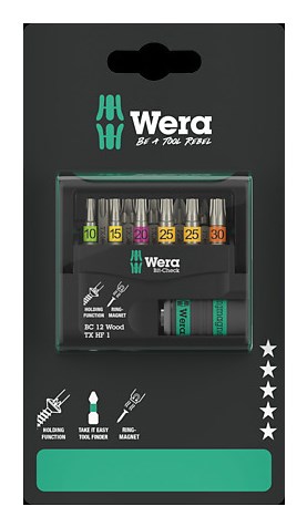 Zestaw bitów Bit-Check 12 Wood TX HF 1 SB, 12cz. - 2431760