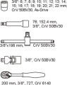 Yato YT-5542 gniazdko/zestaw gniazdek Zestaw nasadek - 2462324
