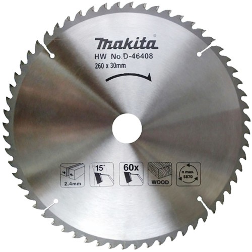 Piła spiekowa do drewna Economy 260 mm x 30 mm, 60 zębów - 2432139