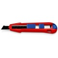 Nóż odłamywany Knipex CutiX® Czarny, Niebieski, Czerwony - 2432691