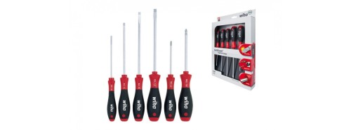Zestaw wkrętaków softfinish płaski, Phillips, 6-częściowy - 2433350