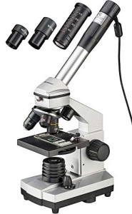 Bresser Optics JUNIOR - USB microscope - 1024x - Schwarz - Silber - Metall - LED - Windows 7 Enterprise,Windows 7 Enterprise x64,Windows 7 Home Basic,Windows 7 Home Basic x64,Windows (8855001)
