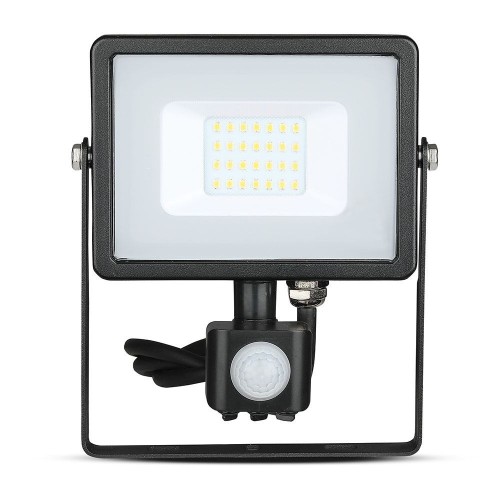 V-TAC NAŚWIETLACZ LED Z CZUJNIKIEM 20W 3000K SKU451 VT-20-S-W - 2262220