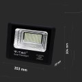 Projektor LED Solarny V-TAC 40W Czarny IP65, Pilot, Timer VT-200W 4000K 3100lm - 2276477