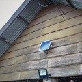 Projektor LED Solarny V-TAC 40W Czarny IP65, Pilot, Timer VT-200W 4000K 3100lm - 2276480