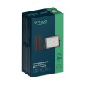 Projektor LED Solarny V-TAC 10W Pilot, AUTO, Timer, IP65 Czarny VT-80W 4000K 800lm - 2160507