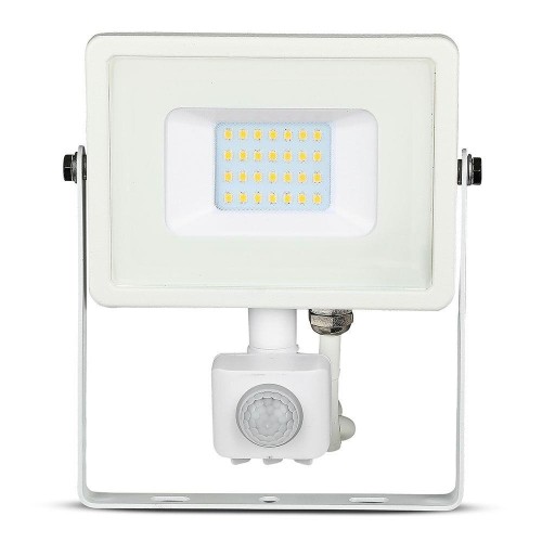Projektor LED V-TAC VT-20-S-B 20W SAMSUNG CHIP Czujnik ruchu 6400K 1600lm (SKU 450) Biały - 2252435