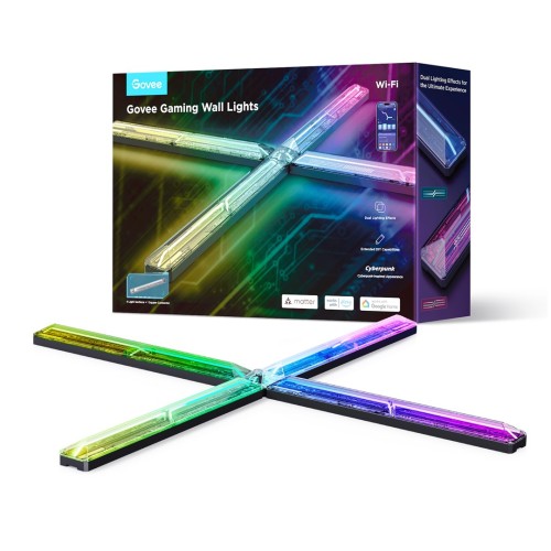 Govee H6063 Gaming Wall Light | Oświetlenie LED | RGBIC, 2.4GHz Wi-Fi + Bluetooth - 2328024