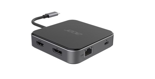 Hub wielofunkcyjny ACER 7in1 USB4 8k Multi Display Hub 1xHDMI/1xDP/2xUSB3.2/USB-C/RJ45/Audi - 2434367