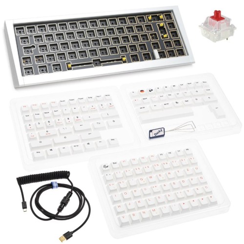 Ducky Outlaw 65 klawiatura Uniwersalne USB Srebrny - 2463486