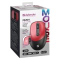 DEFENDER MYSZ FEAM MM-296 RF SILENT CZERWONA - 2434563