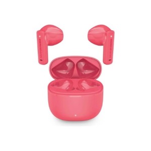 Sistem Energetyczny | Słuchawki True-Wireless | Muzyka uliczna | Łączność Bluetooth | Douszne | Mikrofon | Bezprzewodowy | Różowy