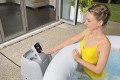 Bestway 60007 wanna z hydromasażem / spa 669 l 4 os. Okrągły Beżowy, Biały - 2464784