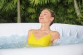 Bestway 60007 wanna z hydromasażem / spa 669 l 4 os. Okrągły Beżowy, Biały - 2464827