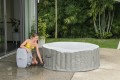 Bestway 60007 wanna z hydromasażem / spa 669 l 4 os. Okrągły Beżowy, Biały - 2464819