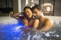 Bestway 60007 wanna z hydromasażem / spa 669 l 4 os. Okrągły Beżowy, Biały - 2464777