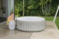 Bestway 60007 wanna z hydromasażem / spa 669 l 4 os. Okrągły Beżowy, Biały - 2464808
