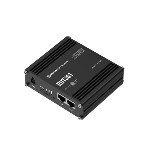 Teltonika Przemysłowy router 4G LTE RUT361 Cat 6 LTE, WiFi 4, 2x RJ45 100Mb/s, IP30 - 2373168