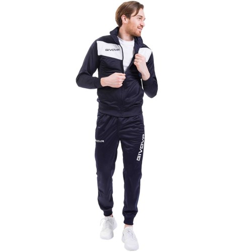 Dres Givova Tuta Visa Triacetato granatowo-biały TR018 0403  L - 2064933