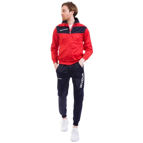 Dres Givova Tuta Visa Triacetato czerwono-granatowy TR018 1204 2XL - 2075531