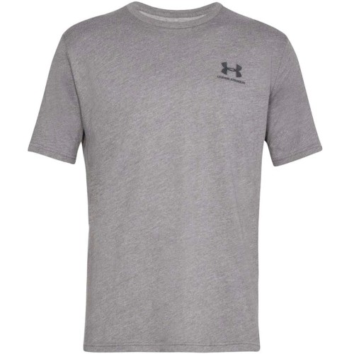 Koszulka męska z krótkim rękawem Under Armour Sportstyle Left Chest SS szary melanż  1326799 036 L - 2065009