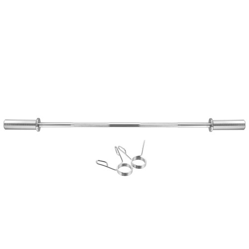 Gryf prosty olimpijski 7,9kg/1200mm + zaciski sprężynowe HMS GOP120 - 2464968