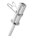 Gryf prosty olimpijski 7,9kg/1200mm + zaciski sprężynowe HMS GOP120 - 2464969
