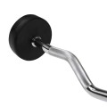 Sztanga/gryf stały gumowany łamany 25 kg HMS GSL25 - 2203219