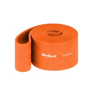 Guma do ćwiczeń lateksowa - Power Band PL-7, pomarańczowa 32-82 kg  REBEL ACTIVE