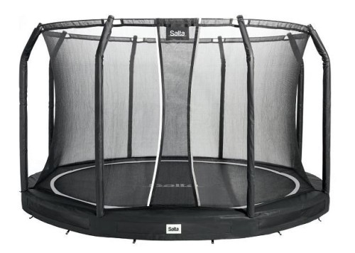 Trampolina Premium Ground Combo 366cm Czarna - 2474509