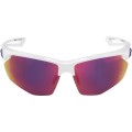 ALPINA Okulary na rower NYLOS HR  biało-fioletowe szkło fioletowe lustro Cat.3 - 2474646