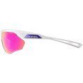 ALPINA Okulary na rower NYLOS HR  biało-fioletowe szkło fioletowe lustro Cat.3 - 2474648