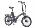 JOBOBIKE Sam - Składany Rower Elektryczny Miejski Dla Seniora 250W Szary - 2474664