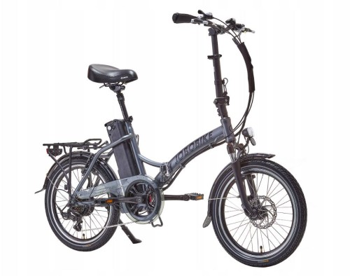 JOBOBIKE Sam - Składany Rower Elektryczny Miejski Dla Seniora 250W Szary - 2474664
